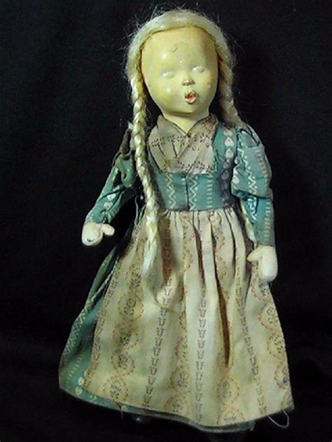 Vintage Creepy Old Scary Doll, Composition and Cloth Doll | #1886039467