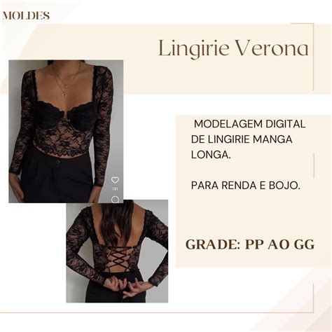 Molde Lingerie Verona Sabrina Da Rocha Hotmart