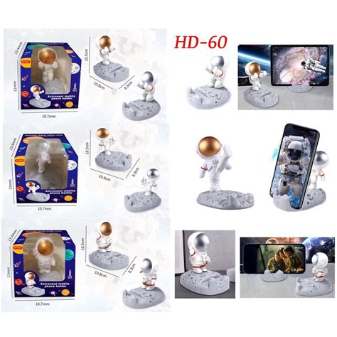 Jual Holder Hp Astronot Stand Hp Dudukan Hp Mini Meja HD 60 Astronout