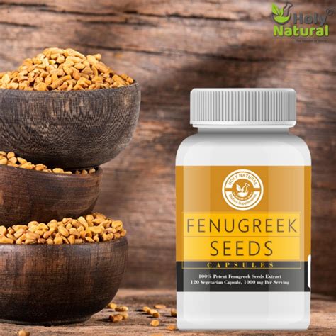 Fenugreek Seed Capsule 120 Veggie Capsule Holy Natural