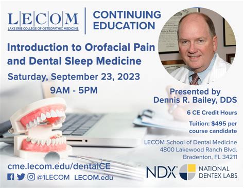 Introduction To Orofacial Pain And Dental Sleep Medicine Lecom Cme