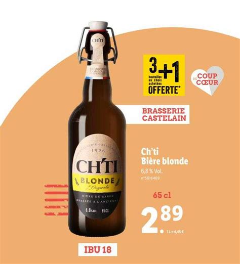 Promo Ch ti Bière Blonde chez Lidl iCatalogue fr