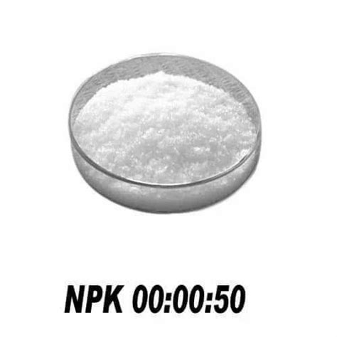 For Fertilizer K2SO4 NPK 00 00 50 SOP Bag Packaging Size 50 Kg At