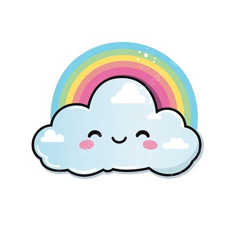 Cloud Rainbow Clipart Png In Rainbow Clipart Cute Stickers My XXX Hot Girl