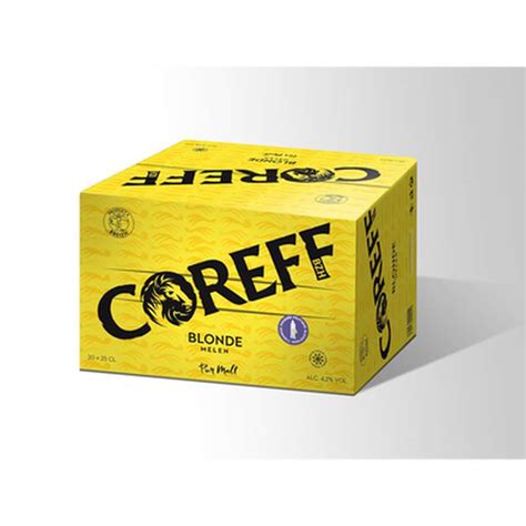 Pack de bière blonde 4 5 Coreff 20 x 25 cl La Belle Vie Courses