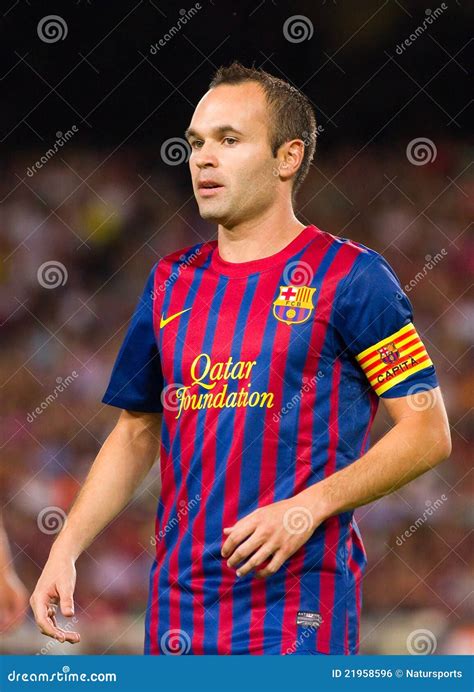 Andres Iniesta Of FC Barcelona Editorial Photo Image Of Celebrity