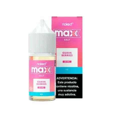 NAKED 100 LÍQUIDO SALT MAX GUAVA BERRIES ICE Best Vape Brasil