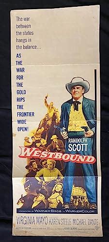 Westbound Insert Original Movie Poster Randolph Scott