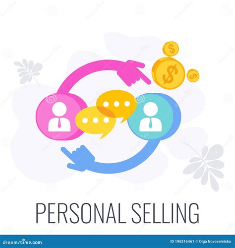 Personal Selling Icon. Sale Infographics Icon. Strategy, Management