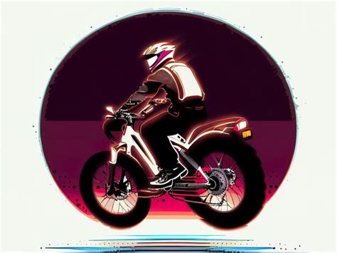 Premium Photo A Man Riding A Motorcycle With The Word Speed On The Front