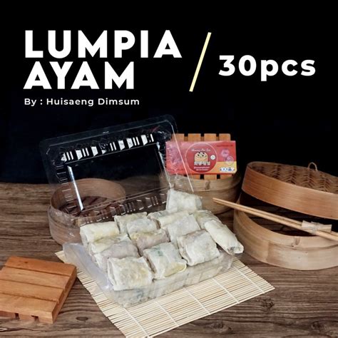 Jual Dimsum Premium Lumpia Ayam Goreng Isi 30 Pcs Dengan Saus Di Kota