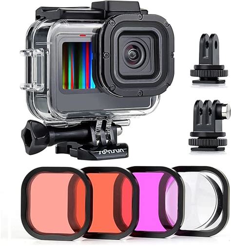 Soonsun Funda Impermeable Para Gopro Hero 1211109 Color Negro Con