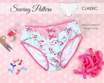 Penelope Panties Sewing Pattern Lingerie Sewing Pattern Thong Pattern G String Pattern