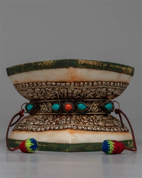 Tibetan Ritual Chod Drum | Authentic Buddhist Musical Instrument