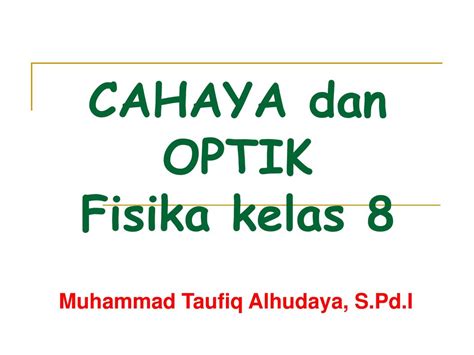 Ppt Soal Pembahasan Cahaya Dan Optik Kelas 8 Beinyu