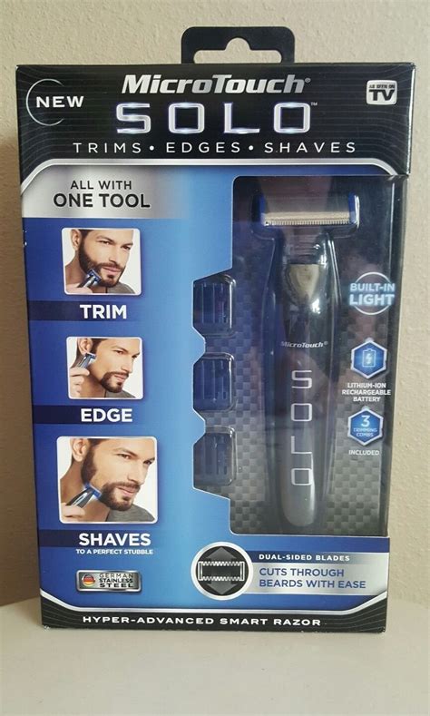 Micro Touch Solo Pro Razor Smart Safe Men Shaver Rechargeable Shaver