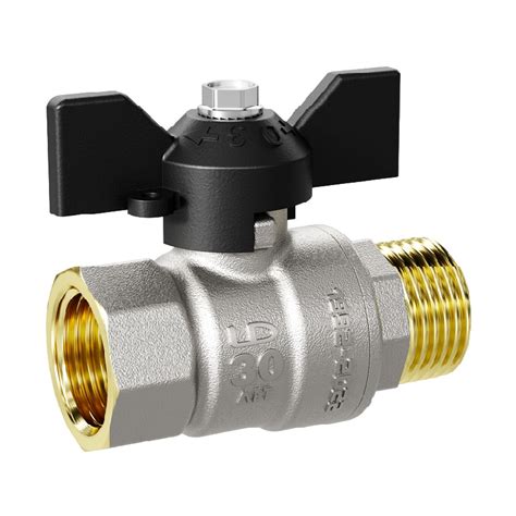 Кран шаровый PN40, 1/2" В/Н, бабочка — купить по цене от 315 руб в ...