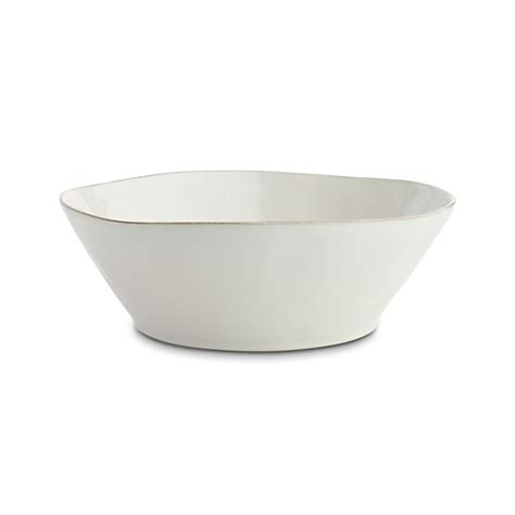 Marin White Large Serving Bowl Crate And Barrel