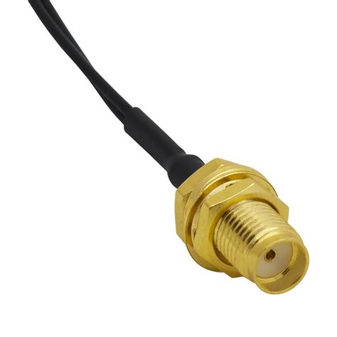 Пигтейл SMA-female - 25 см RF1.13 - 2 x MHF4-female | GSM-Репитеры.РУ