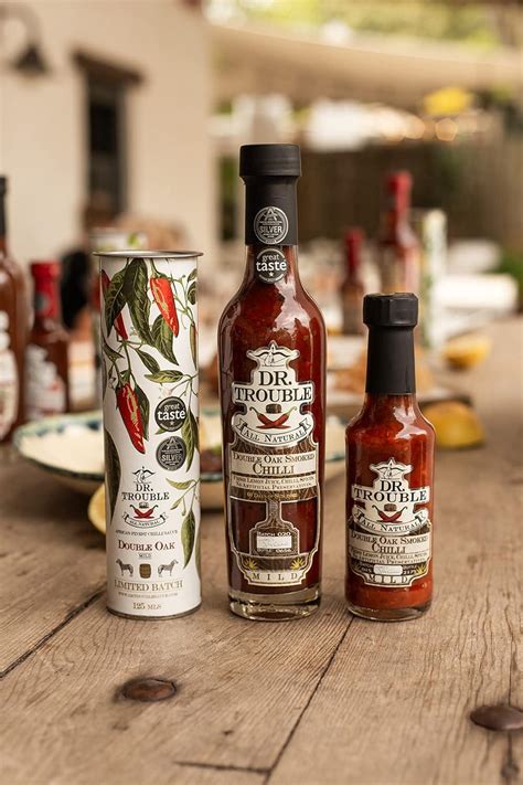 Dr Trouble Double Oak Smoked Chilli Sauce Mild Ml African Hot Sauce Gift Box Buy Now With