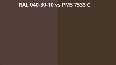 Ral Vs Pms C Ral Colour Chart Uk