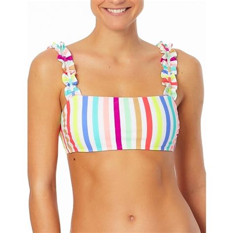 No Boundaries Swim No Boundaries New Juniors Ribbed Ruffle Strap