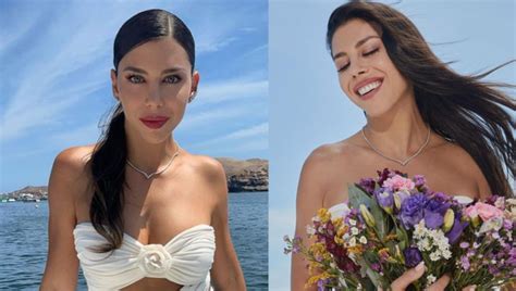 Alondra Garc A Mir Se Convierte En La Reina Del Mar Espa Ol Con M Gico Bikini Satinado