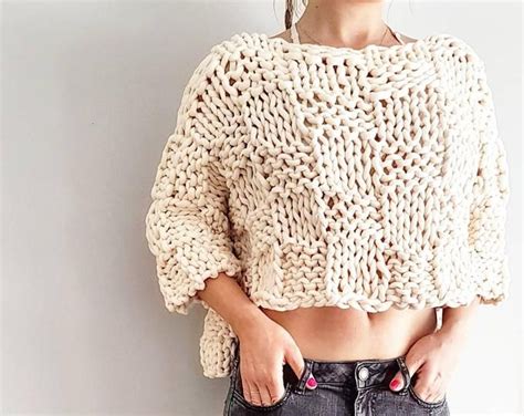 Knitting Pattern For The Knotty Crop Top Festival Crop Knit Etsy Artofit