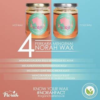 Hq Norah Wax Organic Hair Removal Buang Bulu Hot Cold Men Women Waxing Kit Honey Wax Pot