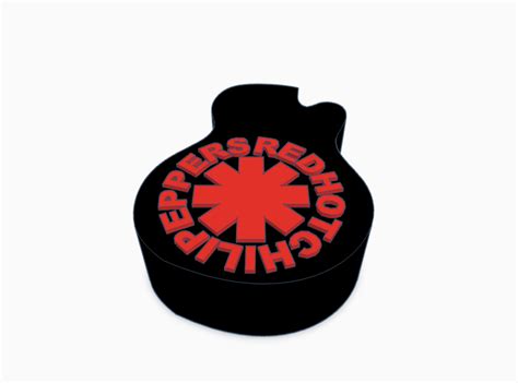 Stl File Red Hot Chilli Peppers Pick Holder D Printer Model To