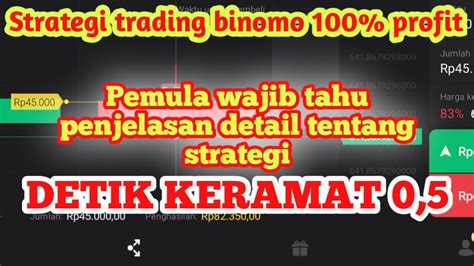 Strategi Trading Binomo 100 Profit Pemula Wajib Tahu Penjelasan