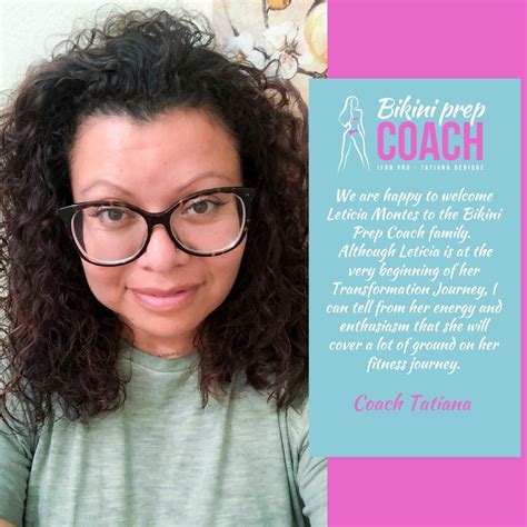 Bikini Prep Coach Welcomes Leticia Montes Bikini Prep Coach Tampa