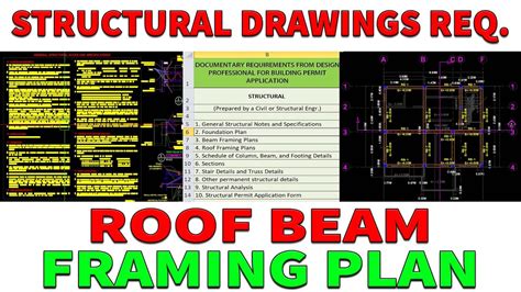 ROOF BEAM FRAMING PLAN PROPER LAYOUT STRUCTURAL DRAWINGS YouTube