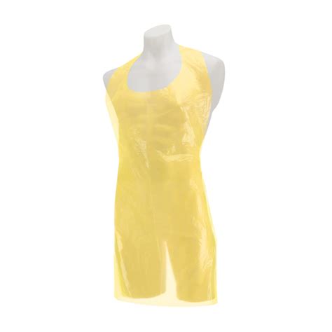 PM2828N | Disposable Plastic Aprons Roll Yellow | Pack: 200 Aprons Case