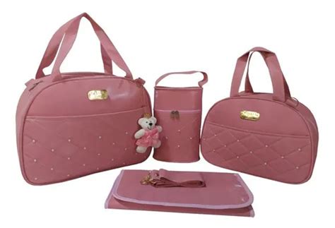 Kit de bolsos de maternidad azul para bebés 4 piezas color nude MercadoLibre