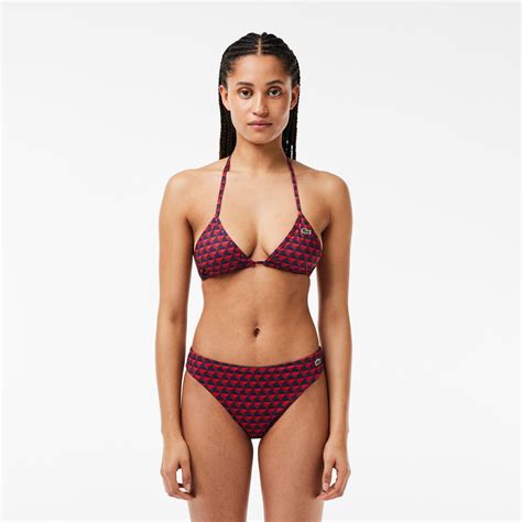 Lacoste Kad N Monogram Bordo Bikini St Mf Occasion