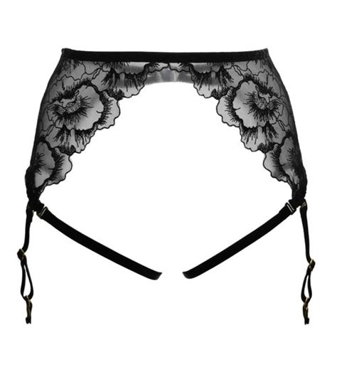 Flower lace garter belt Sexy lace lingerie Adjustable straps underwear 設計館 Marina V
