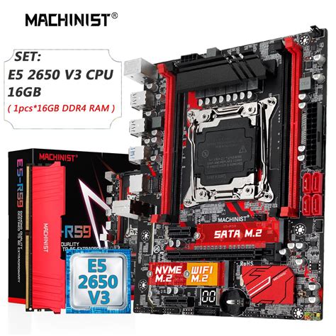 Machinist Combo De Placa Base X Lga E V Kit Xeon Ddr