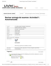 Revisar Entrega De Examen Actividad Automatizada Pdf