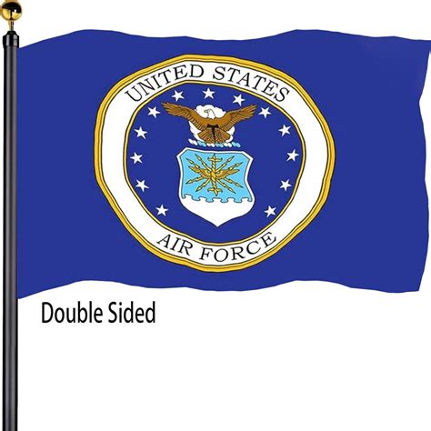 Air Force Crest Emblem Flags 4x6 FT Outdoor Double Sided USAF Military