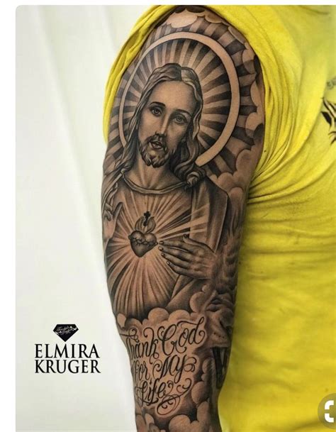 Tatuagem De Jesus Cristo No Bra O Masculino Alguns Estilos De Tatua