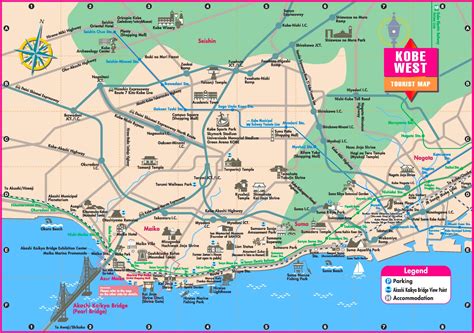 Kobe West tourist map