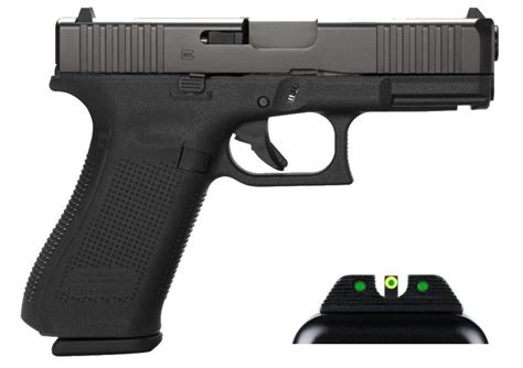 Glock 45 Gen 5 9mm Ameriglo Agent Night Sights Black 17 Round