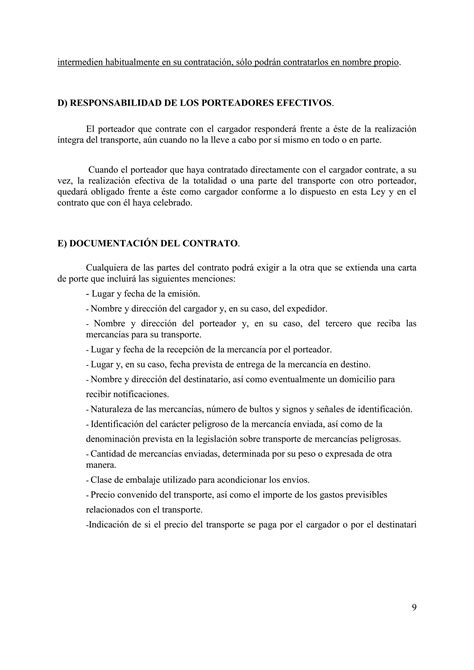 Contrato De Transporte De Mercanciasdoc