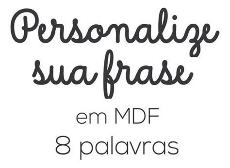 Palavra Personalizado - Personalizado - 20 Palavras De 30cm X 15cm Cada | Parcelamento sem juros