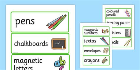 Editable Writing Area Resource Labels Teacher Made