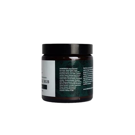 Cbd Muscle Rub Cream 500mg 1000mg Cbd 0 Thc 100ml Ebay