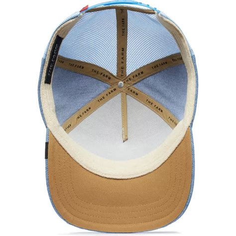 Gorra Curva Azul Snapback The Farm Nude Denim De Goorin Bros