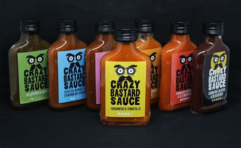 Hot Sauce Crazy Bastard Full Regular Sauce Box Set X Bottles Ml Etsy