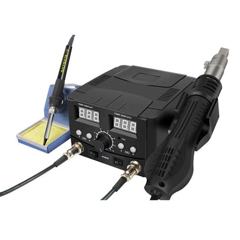 D Desoldering Station In Dual Digital Display Rework Soldering Station Hot Air Gun